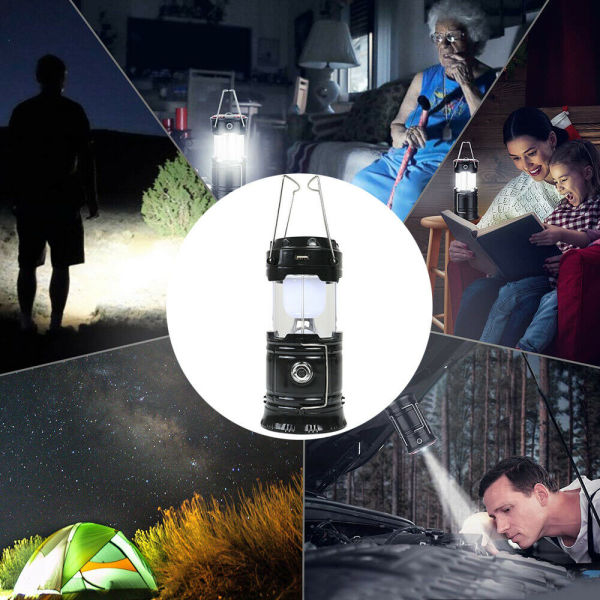 dropship 2 in 1 Ultra Bright Portable LED Flashlights Camping Lantern 2 Way Rechargeable