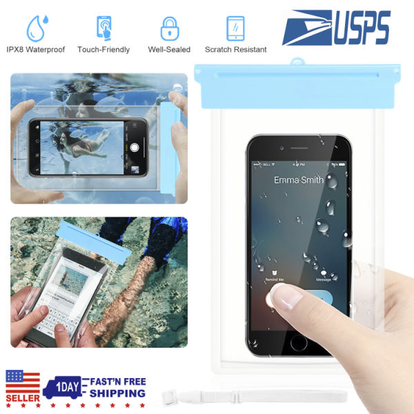 dropship Universal IPX8 Waterproof Phone Pouch Dry Bag Case Underwater Protective High Touch Sensitive