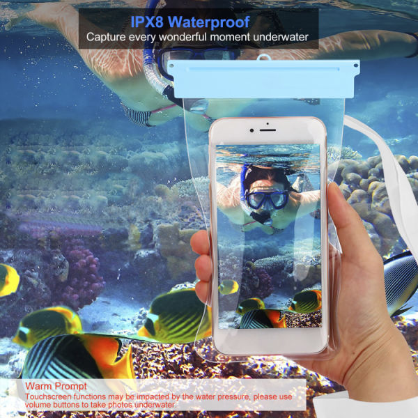 dropship Universal IPX8 Waterproof Phone Pouch Dry Bag Case Underwater Protective High Touch Sensitive